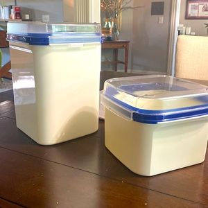 Tupperware Modular Mates #1622/1620 w/Bread Baker Hinged Lids